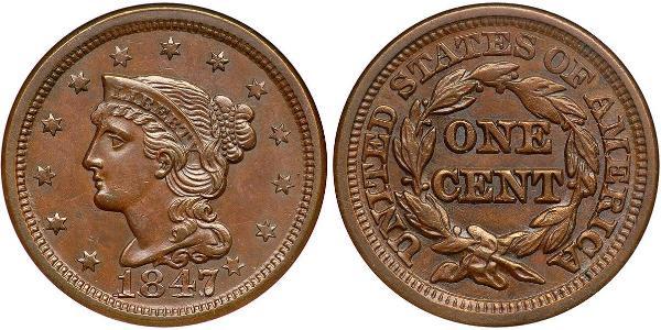 1 Цент США (1776 - ) Мідь 