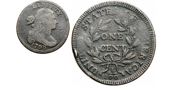1 Цент США (1776 - ) Мідь 