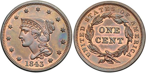 1 Цент США (1776 - ) Мідь 