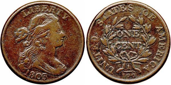 1 Цент США (1776 - ) Мідь 