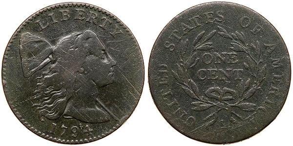 1 Цент США (1776 - ) Мідь 