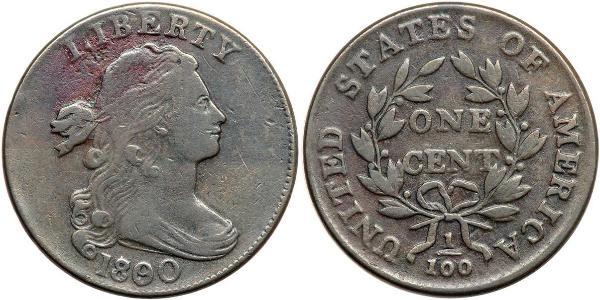 1 Цент США (1776 - ) Мідь 