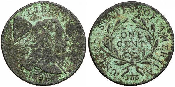 1 Цент США (1776 - ) Мідь 