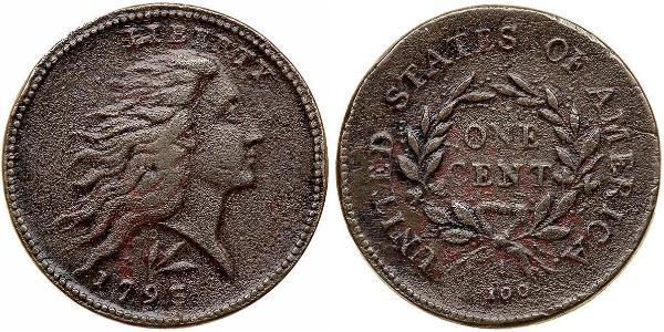 1 Цент США (1776 - ) Мідь 