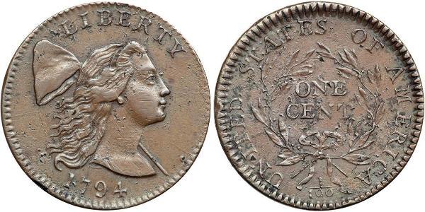 1 Цент США (1776 - ) Мідь 