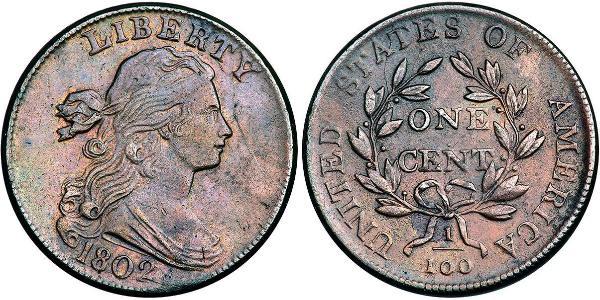 1 Цент США (1776 - ) Мідь 