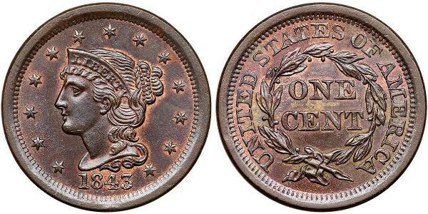 1 Цент США (1776 - ) Мідь 