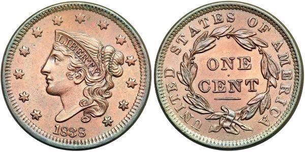 1 Цент США (1776 - ) Мідь 