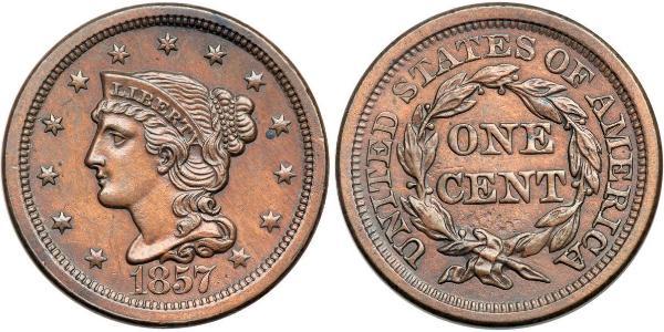1 Цент США (1776 - ) Мідь 