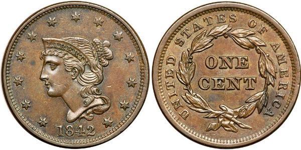 1 Цент США (1776 - ) Мідь 