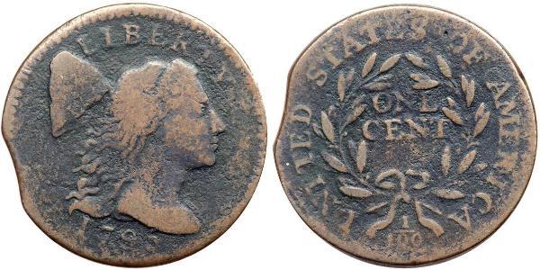 1 Цент США (1776 - ) Мідь 
