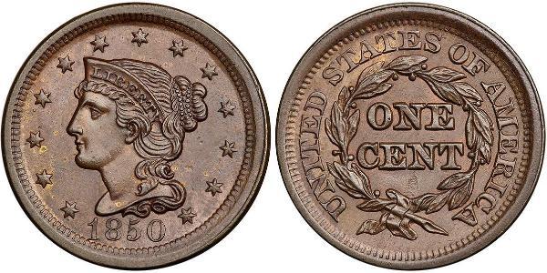 1 Цент США (1776 - ) Мідь 