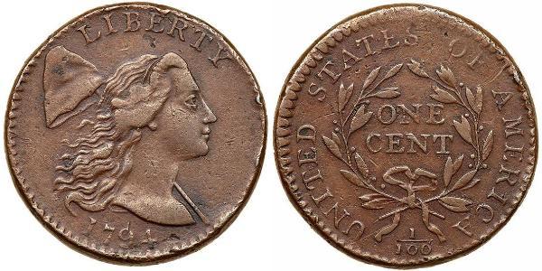 1 Цент США (1776 - ) Мідь 