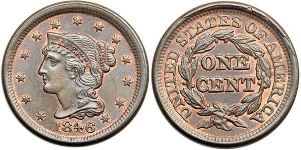 1 Цент США (1776 - ) Мідь 