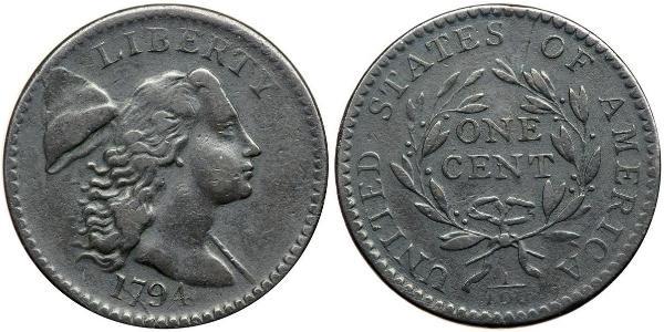 1 Цент США (1776 - ) Мідь 