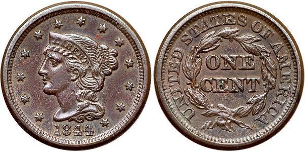 1 Цент США (1776 - ) Мідь 