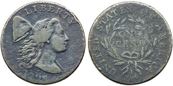 1 Цент США (1776 - ) Мідь 