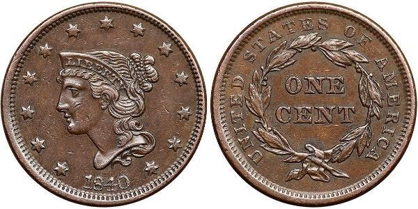 1 Цент США (1776 - ) Мідь 