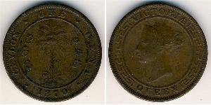 1 Цент Шрі Ланка/Цейлон Мідь Вікторія (1819 - 1901)