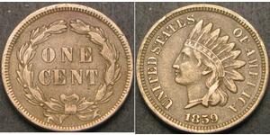 1 Цент США (1776 - ) Никель/Медь 