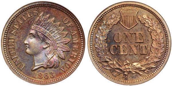 1 Цент США (1776 - ) Никель/Медь 