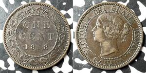1 Цент Канада Цинк/Олово/Медь Виктория (1819 - 1901)