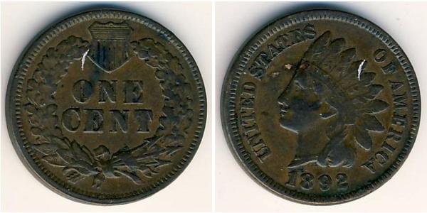 1 Цент США (1776 - ) Цинк/Олово/Медь 