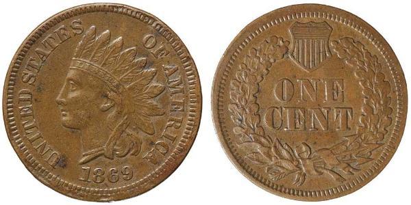 1 Цент США (1776 - ) Цинк/Олово/Мідь 