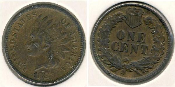 1 Цент США (1776 - ) Цинк/Олово/Мідь 