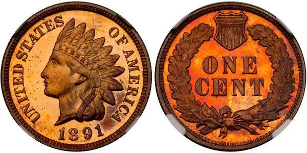 1 Цент США (1776 - ) Цинк/Олово/Мідь 