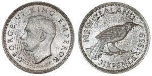 1 Шестипенсовик Нова Зеландія  Георг VI (1895-1952)