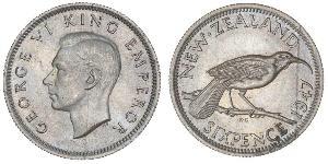 1 Шестипенсовик Нова Зеландія  Георг VI (1895-1952)