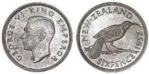 1 Шестипенсовик Нова Зеландія  Георг VI (1895-1952)