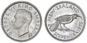 1 Шестипенсовик Нова Зеландія  Георг VI (1895-1952)