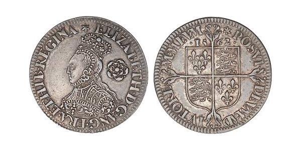 1 Шестипенсовик Королевство Англия (927-1649,1660-1707) Серебро Елизавета I (1533-1603)