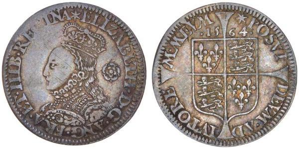 1 Шестипенсовик Королевство Англия (927-1649,1660-1707) Серебро Елизавета I (1533-1603)
