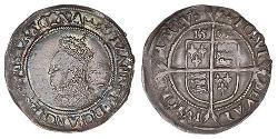 1 Шестипенсовик Королівство Англія (927-1649,1660-1707) Срібло Єлизавета I (1533-1603)