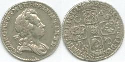 1 Шестипенсовик / 6 Пенни Королевство Великобритания (1707-1801) Серебро Георг I (1660-1727)