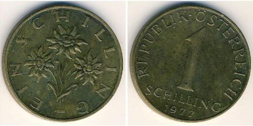 1 Шиллинг Австрийская Республика(1955 - ) Латунь 