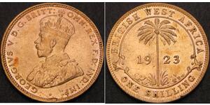 1 Шиллинг Британская Западная Африка (1780 - 1960) Латунь 