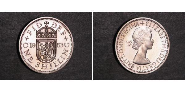 1 Шиллинг Великобритания (1922-) Никель/Медь Елизавета II (1926-2022)