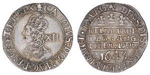 1 Шиллинг Королевство Англия (927-1649,1660-1707) Серебро Карл  I (1600-1649)