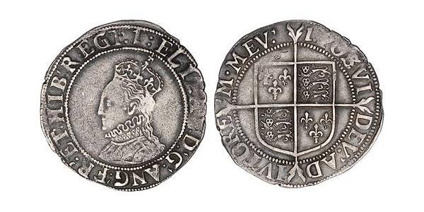1 Шиллинг Королевство Англия (927-1649,1660-1707) Серебро Елизавета I (1533-1603)
