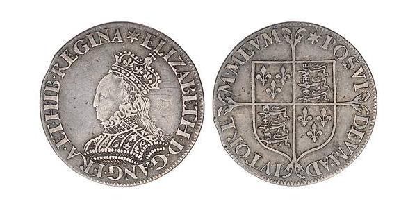 1 Шиллинг Королевство Англия (927-1649,1660-1707) Серебро Елизавета I (1533-1603)