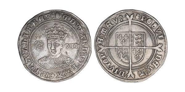 1 Шиллинг Королевство Англия (927-1649,1660-1707) Серебро Эдуард VI  (1537-1553)