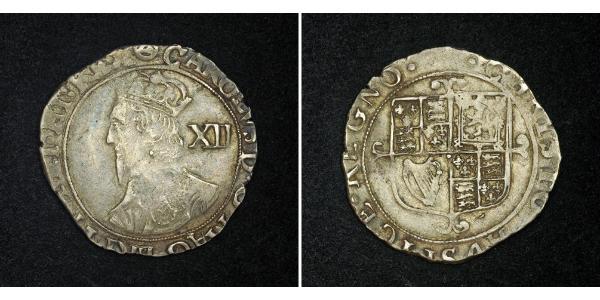 1 Шиллинг Королевство Англия (927-1649,1660-1707) Серебро Карл  I (1600-1649)