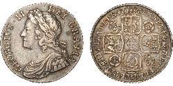 1 Шиллинг Королевство Великобритания (1707-1801) Серебро Георг II (1683-1760)