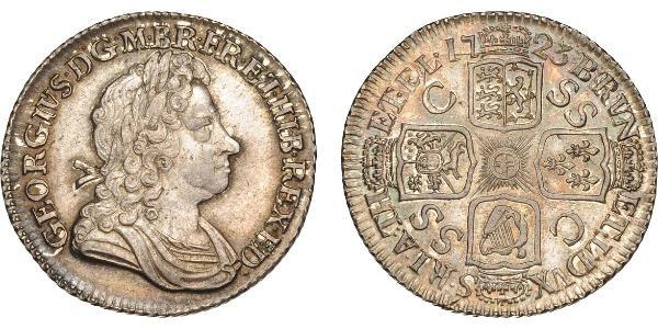 1 Шиллинг Королевство Великобритания (1707-1801) Серебро Георг I (1660-1727)