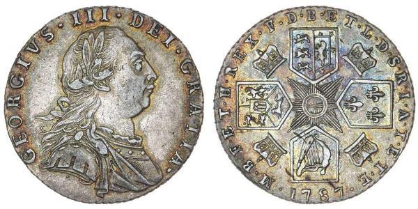 1 Шиллинг Королевство Великобритания (1707-1801) Серебро Георг III (1738-1820)