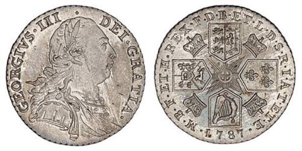1 Шиллинг Королевство Великобритания (1707-1801) Серебро Георг III (1738-1820)